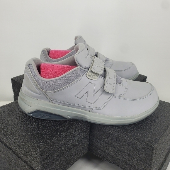 New Balance Men’s 813 V1 Hook and Loop Walking Shoes Size 12 EEEE Grey - Picture 9 of 10